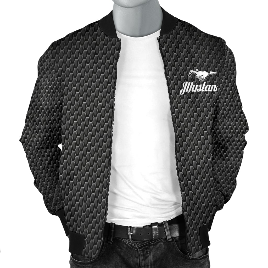 Mustang Men's Bomber Jacket - Famjoys Mustang Men's Bomber Jacket - Famjoys