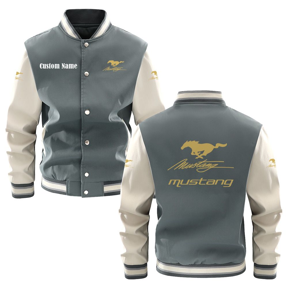 Mustang racing Varsity Jacket, Baseball jacket, Letterman Jacket Customize Name, Multicolor - Famjoys Mustang racing Varsity Jacket, Baseball jacket, Letterman Jacket Customize Name, Multicolor - Famjoys