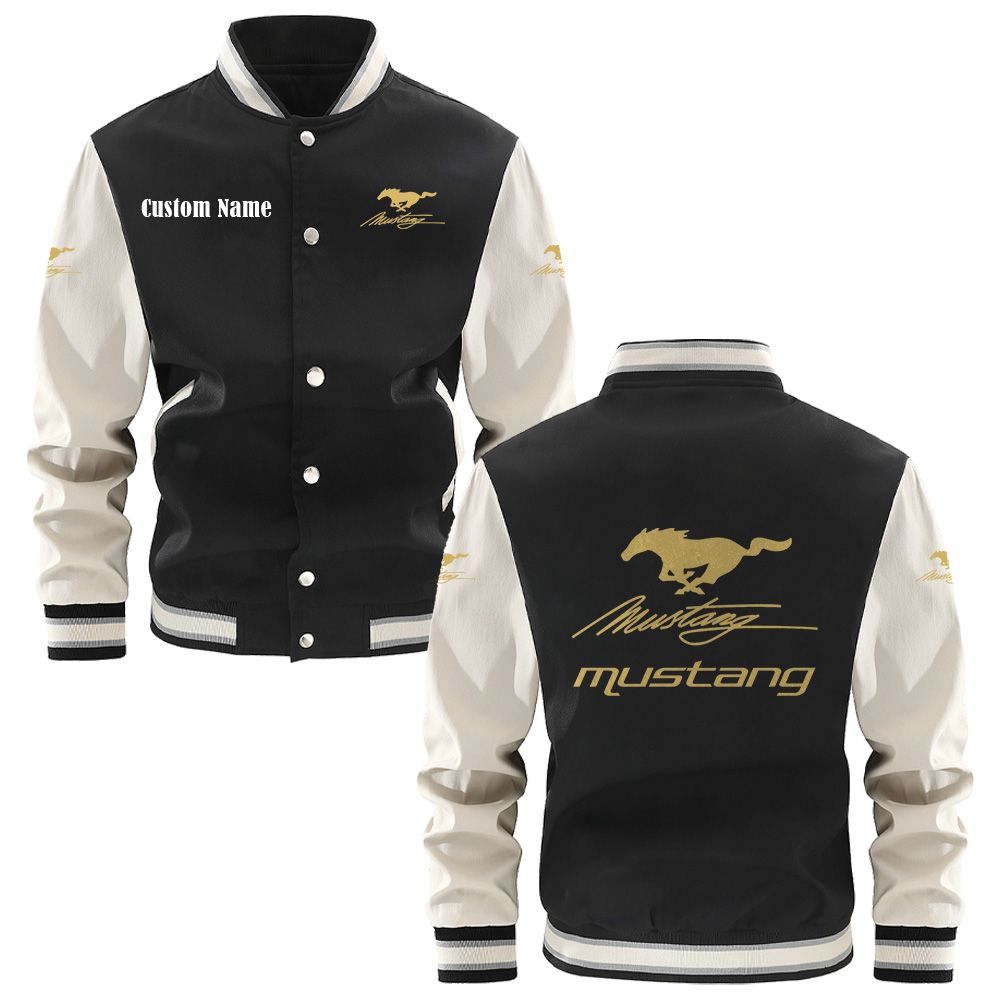 Mustang racing Varsity Jacket, Baseball jacket, Letterman Jacket Customize Name, Multicolor - Famjoys Mustang racing Varsity Jacket, Baseball jacket, Letterman Jacket Customize Name, Multicolor - Famjoys