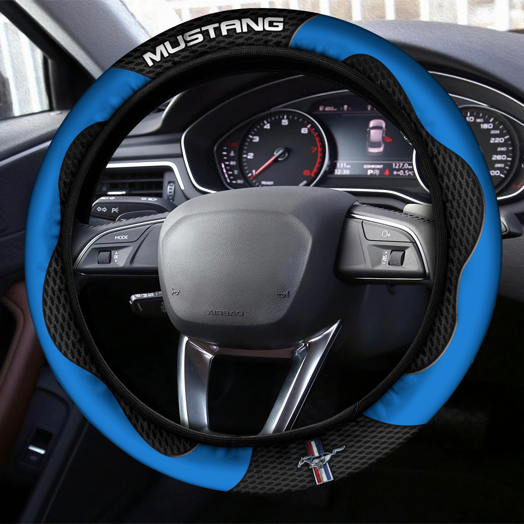 Mustang Steering Wheel Cover L1 - Famjoys Mustang Steering Wheel Cover L1 - Famjoys