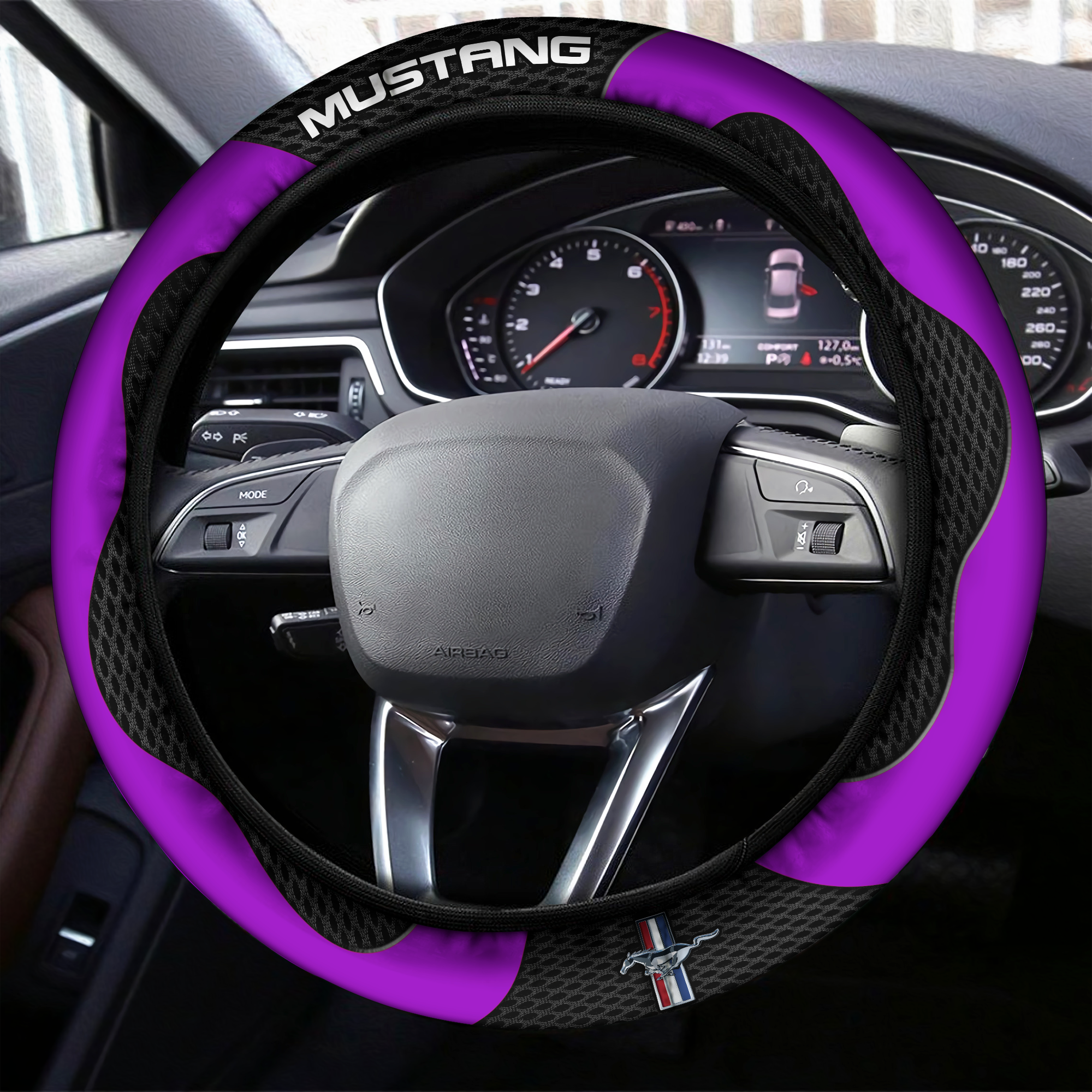 Mustang Steering Wheel Cover L4 - Famjoys Mustang Steering Wheel Cover L4 - Famjoys