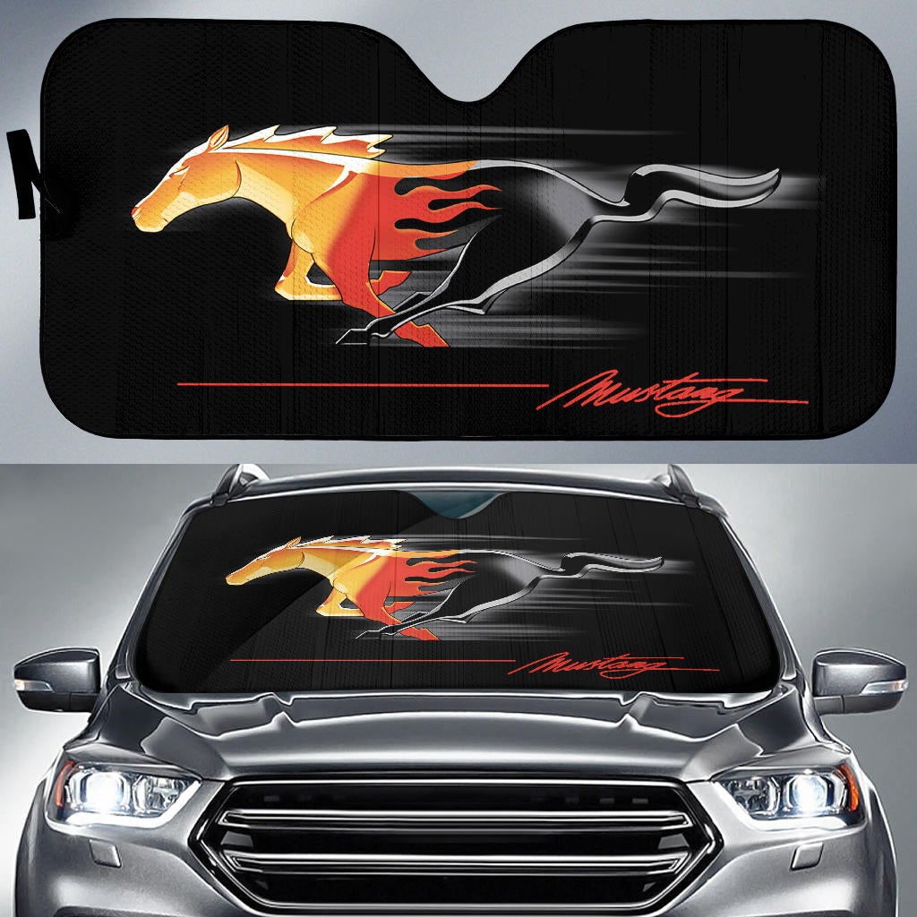 Mustang Windshield Sun Shade V2 - Famjoys Mustang Windshield Sun Shade V2 - Famjoys