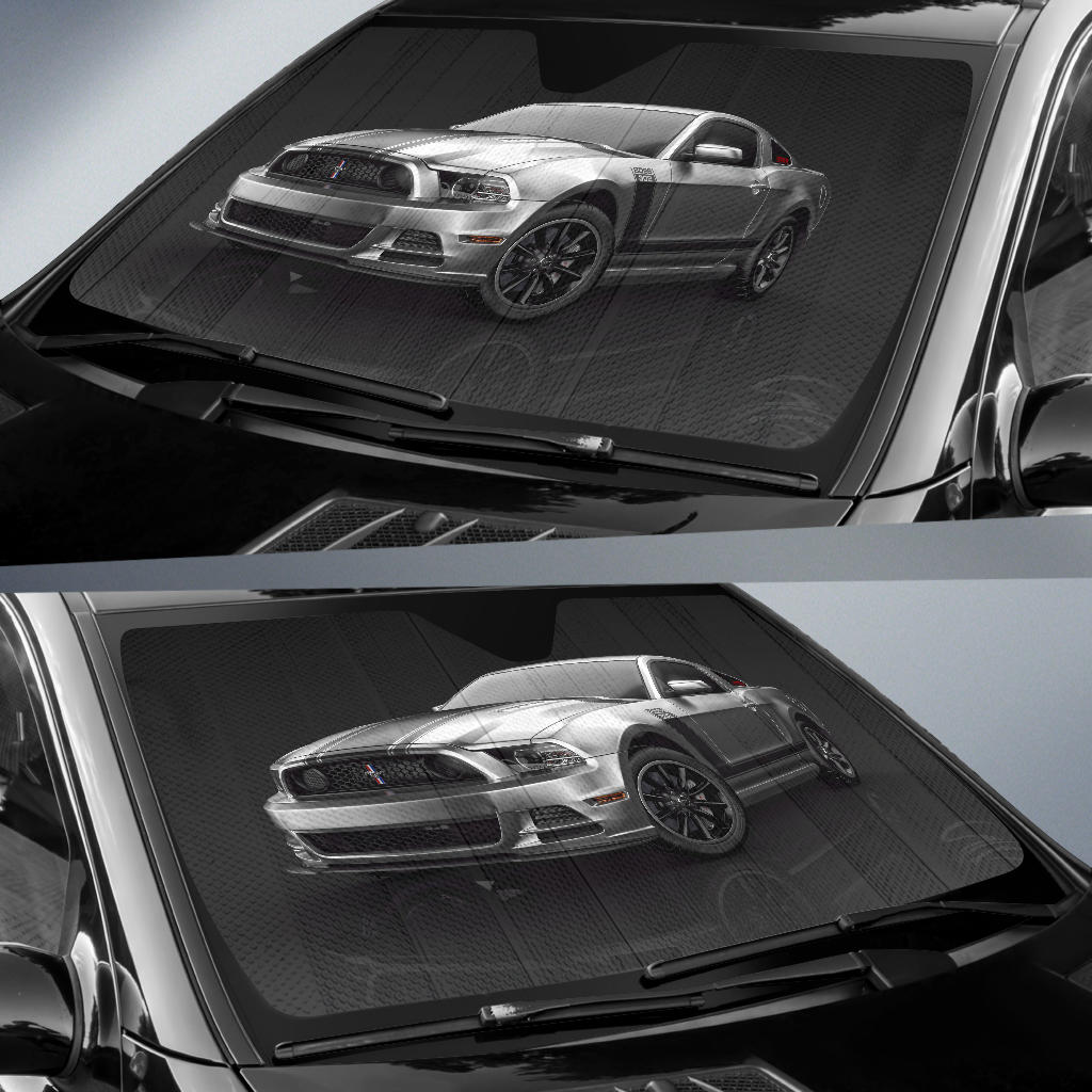 Mustang Windshield Sun Shade V3 - Famjoys Mustang Windshield Sun Shade V3 - Famjoys