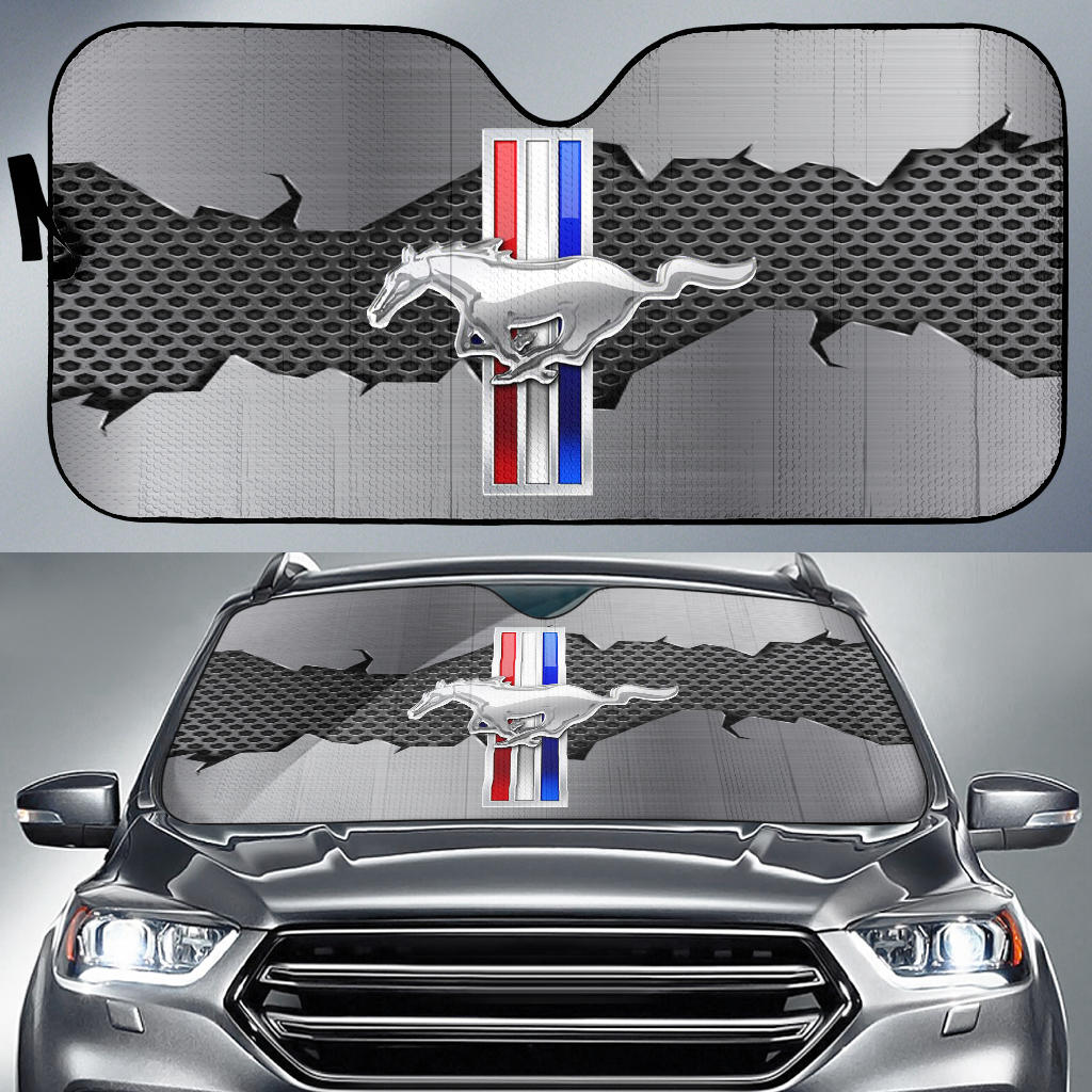 Mustang Windshield Sun Shade V6 - Famjoys Mustang Windshield Sun Shade V6 - Famjoys