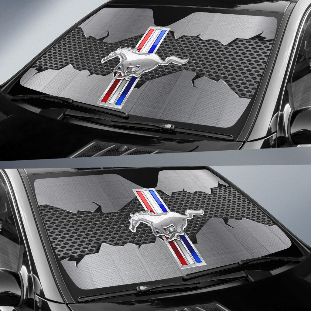 Mustang Windshield Sun Shade V6 - Famjoys Mustang Windshield Sun Shade V6 - Famjoys