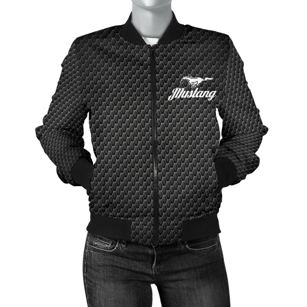 Mustang Women's Bomber Jacket - Famjoys Mustang Women's Bomber Jacket - Famjoys