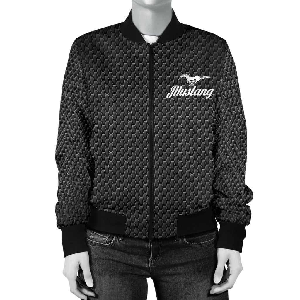 Mustang Women's Bomber Jacket - Famjoys Mustang Women's Bomber Jacket - Famjoys