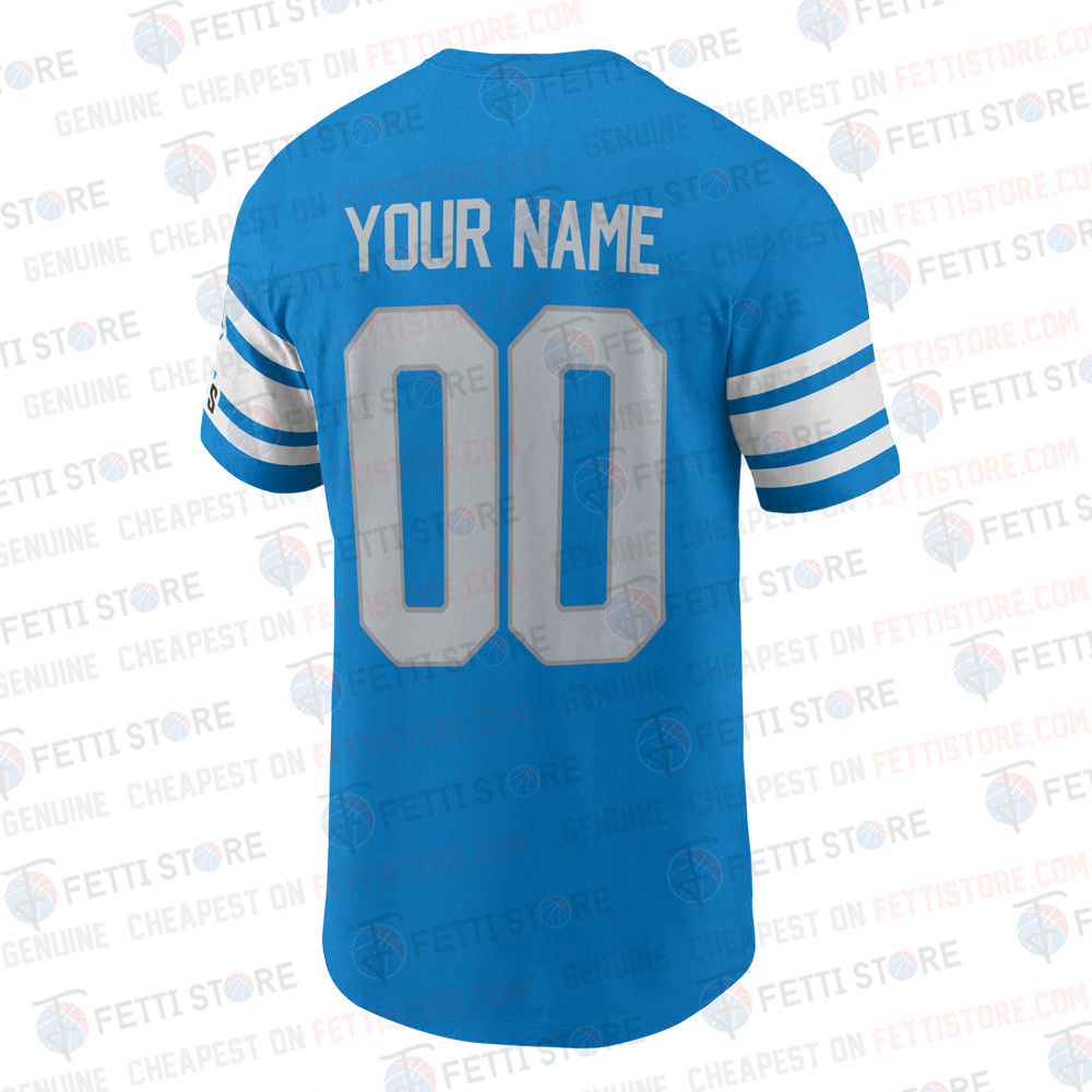 Name Number Detroit Lions 3D T Shirt - Famjoys Name Number Detroit Lions 3D T Shirt - Famjoys