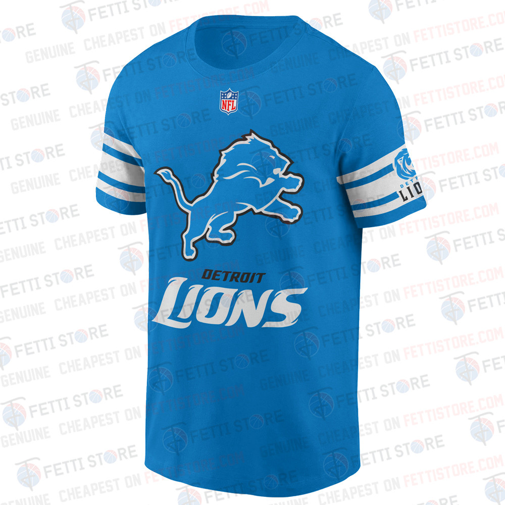 Name Number Detroit Lions 3D T Shirt - Famjoys Name Number Detroit Lions 3D T Shirt - Famjoys