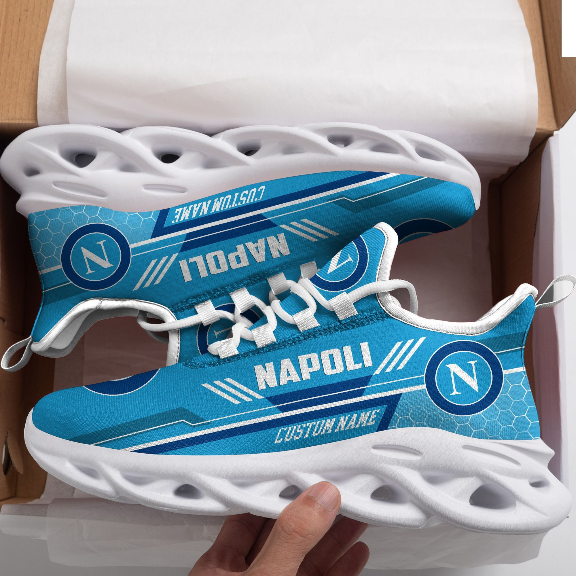 Napoli Custom Personalized Max Soul Sneakers Shoes