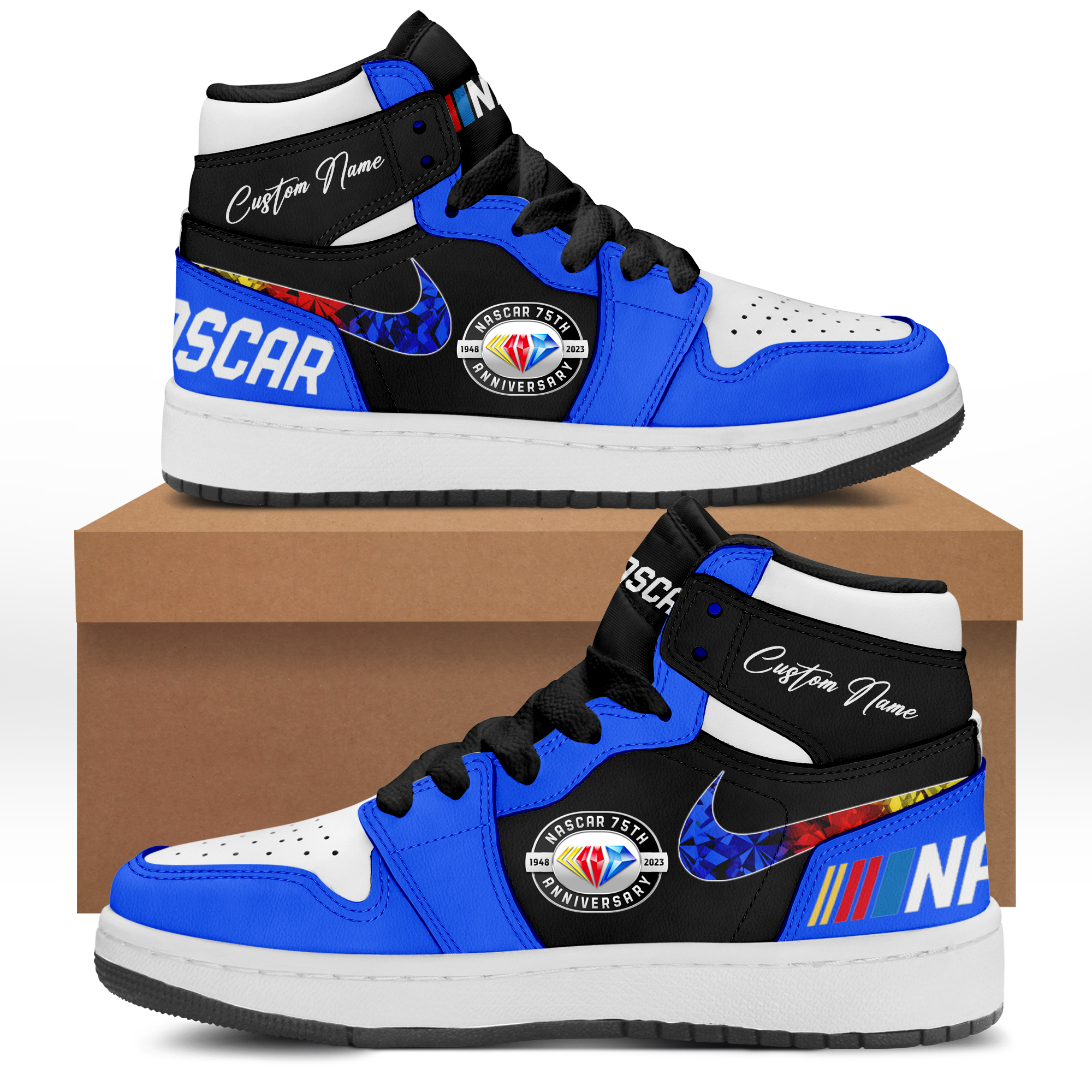 NASCAR 75th Anniversary Sneaker AJ1 - Famjoys NASCAR 75th Anniversary Sneaker AJ1 - Famjoys