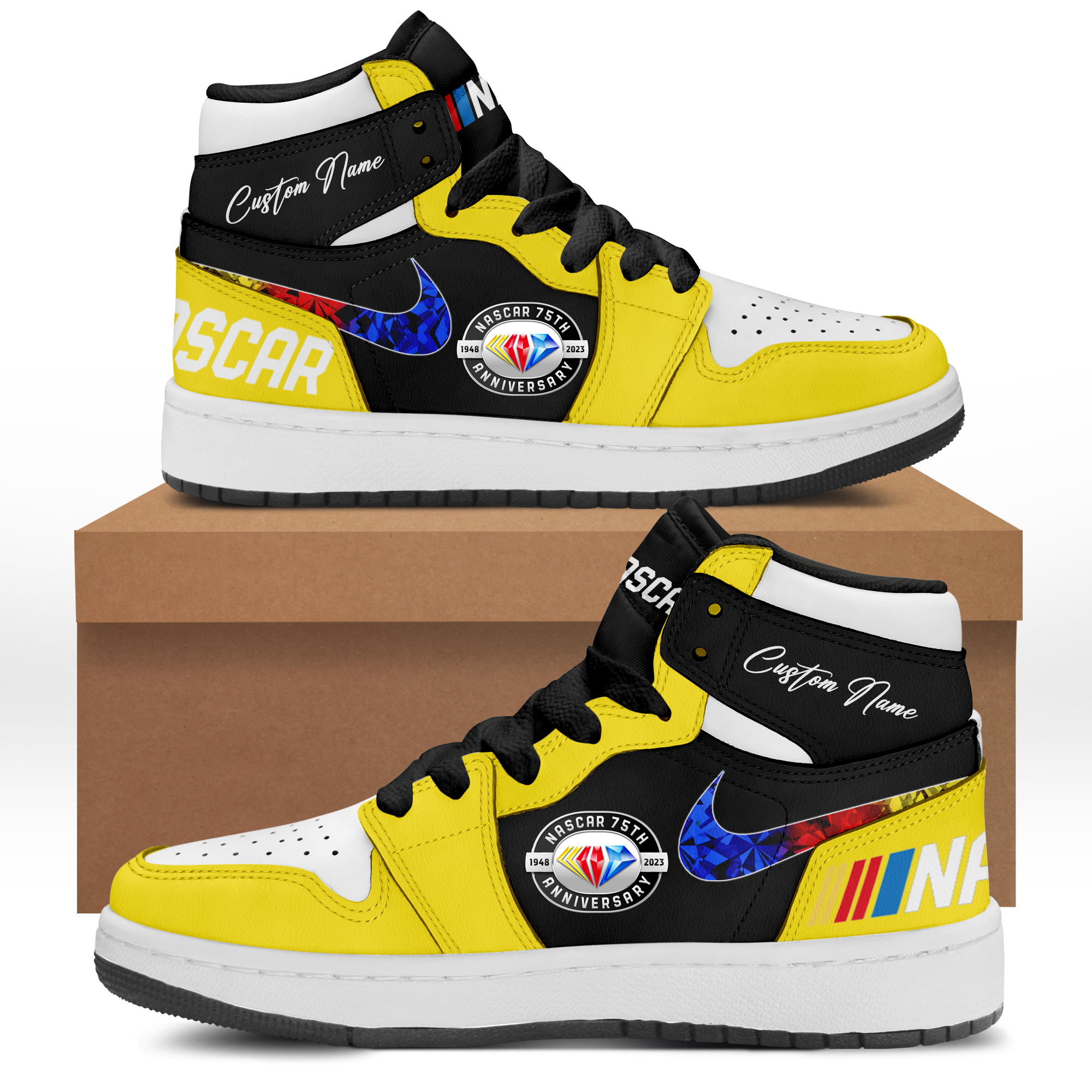 NASCAR 75th Anniversary Sneaker AJ1 - Famjoys NASCAR 75th Anniversary Sneaker AJ1 - Famjoys