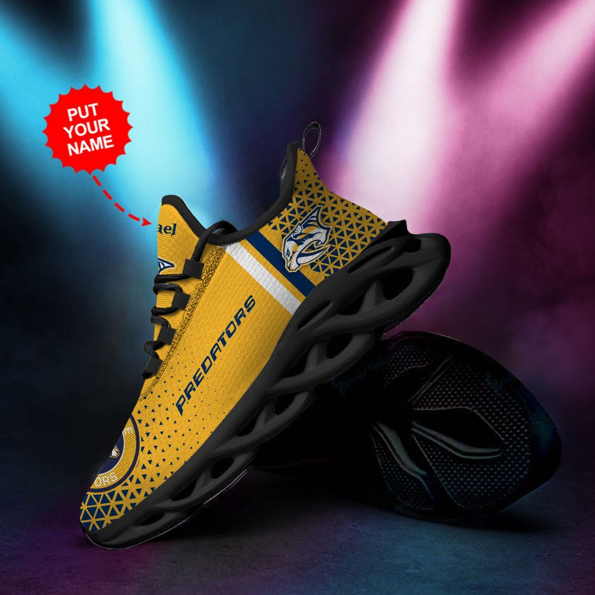 Nashville Predators Custom Personalized Max Soul Sneakers Shoes
