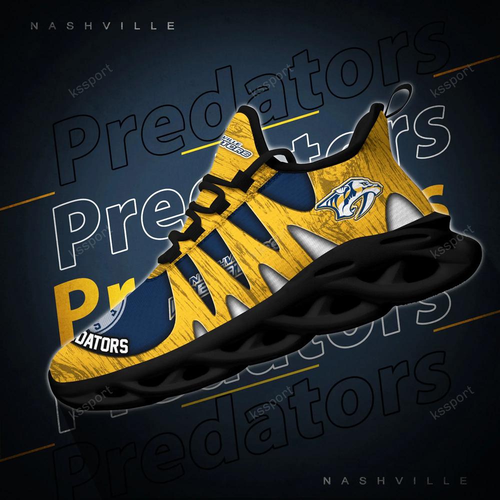 Nashville Predators Max Soul Shoes, Running Sneakers - Famjoys Nashville Predators Max Soul Shoes, Running Sneakers - Famjoys