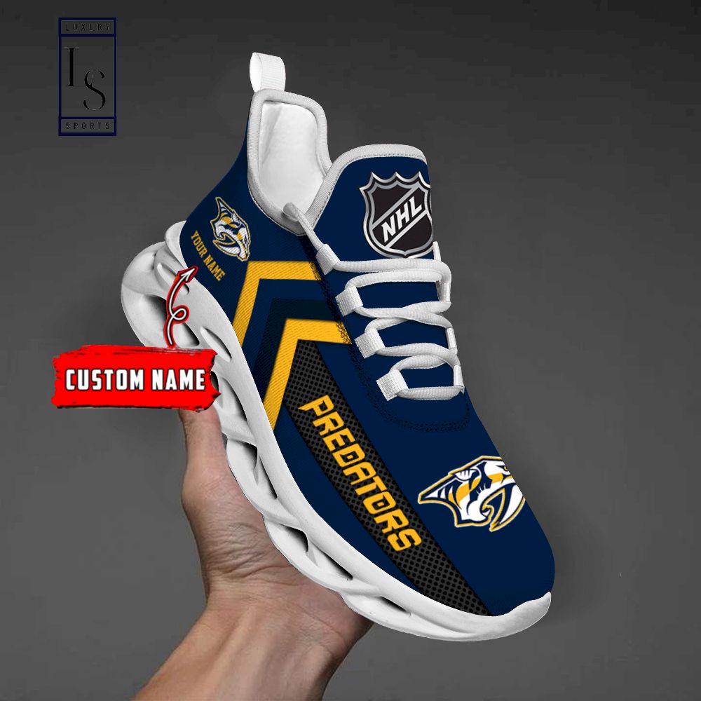 Nashville Predators NHL Personalized Max Soul Shoes - Famjoys Nashville Predators NHL Personalized Max Soul Shoes - Famjoys