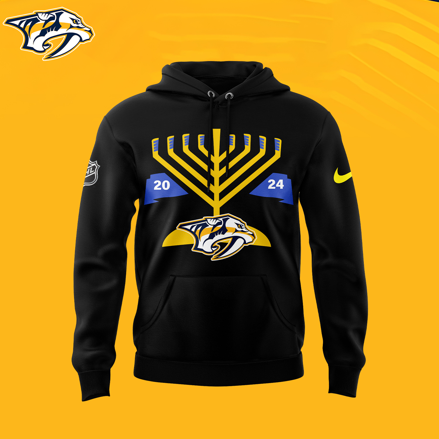 Nashville Predators x Jewish Community Night Premium Hoodie - Famjoys Nashville Predators x Jewish Community Night Premium Hoodie - Famjoys
