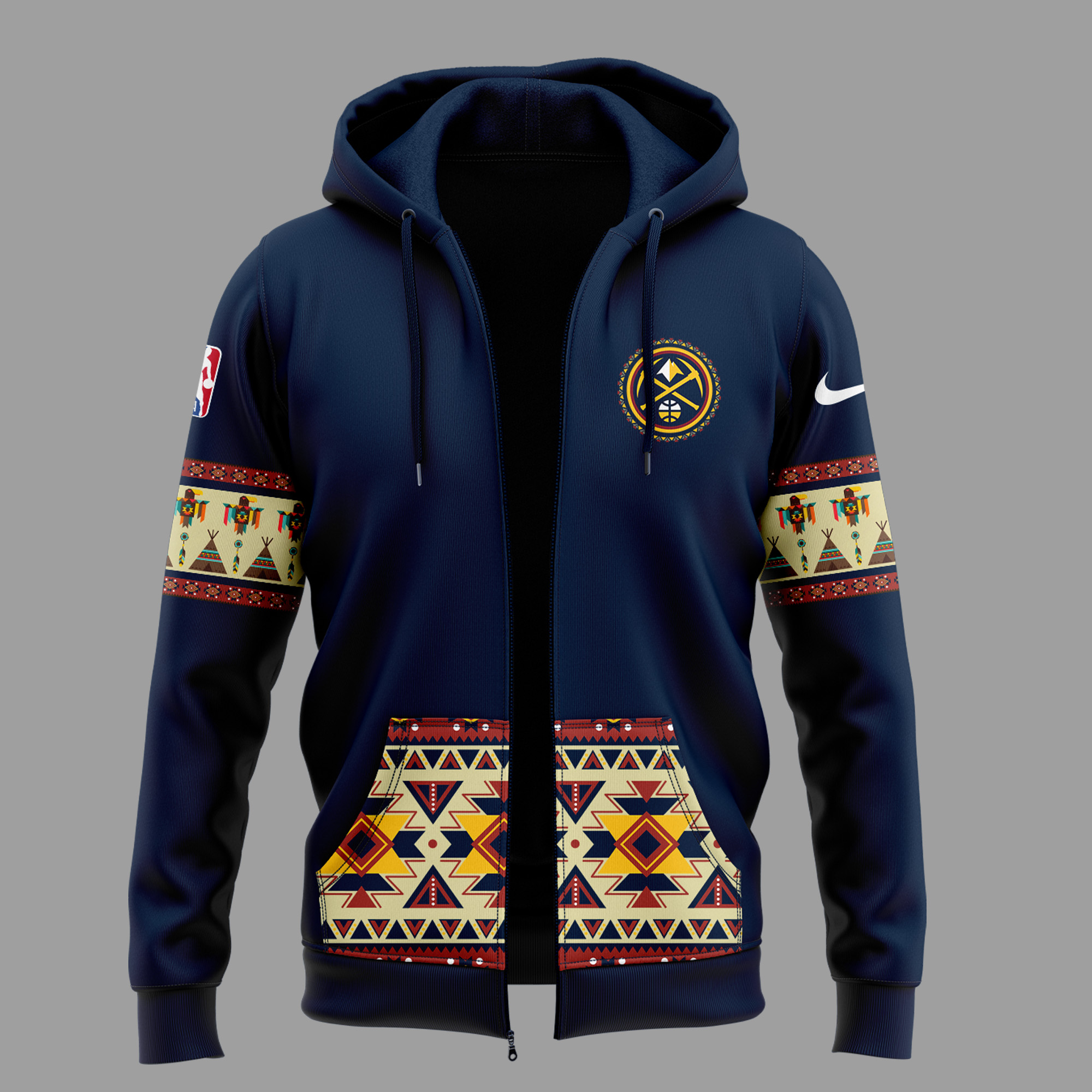 Native American Heritage Night Denver Nuggets Hoodie - Famjoys Native American Heritage Night Denver Nuggets Hoodie - Famjoys