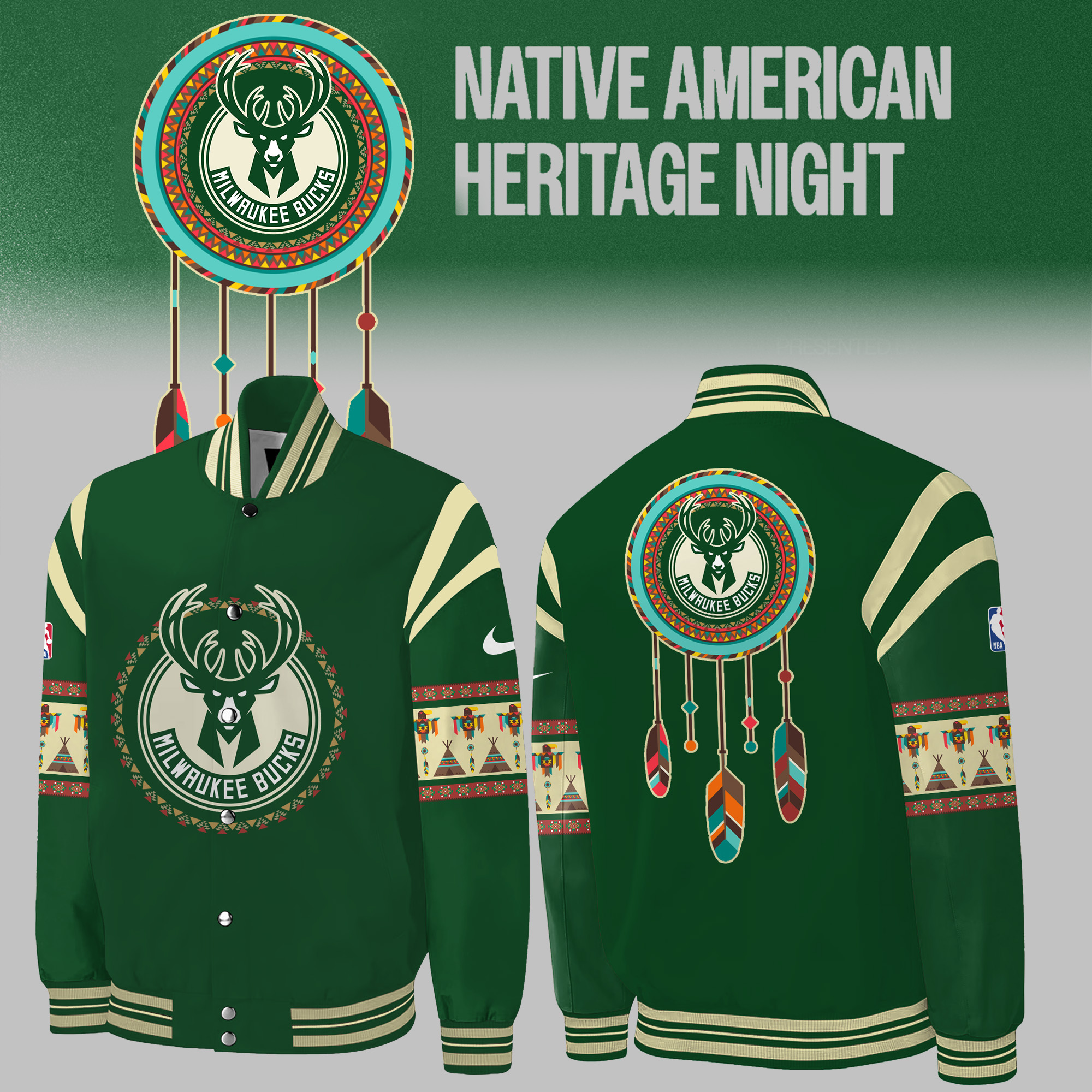 Native American Heritage Night Milwaukee Bucks Hoodie - Famjoys Native American Heritage Night Milwaukee Bucks Hoodie - Famjoys