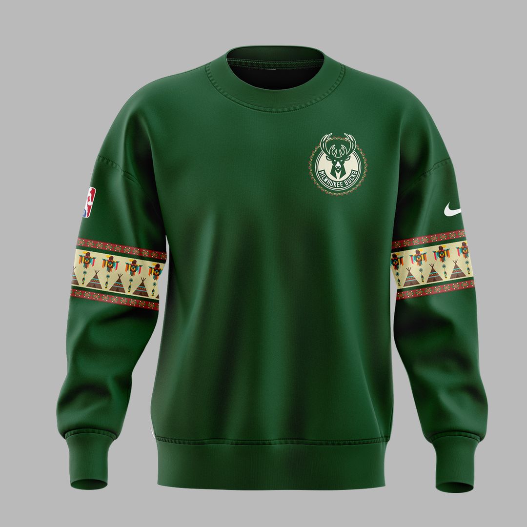 Native American Heritage Night Milwaukee Bucks Sweatshirt - Famjoys Native American Heritage Night Milwaukee Bucks Sweatshirt - Famjoys