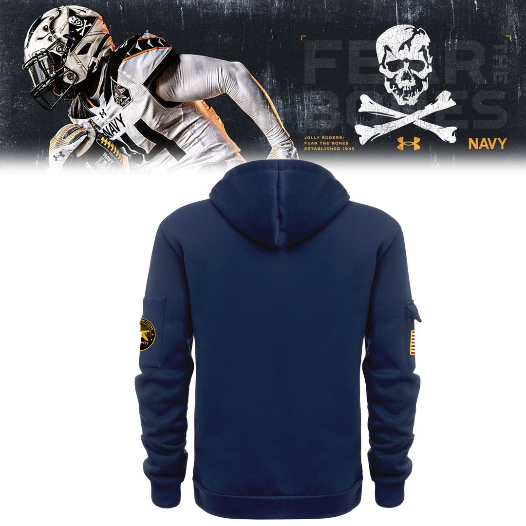 Navy Football 2024 Navy New Hoodie - Famjoys Navy Football 2024 Navy New Hoodie - Famjoys