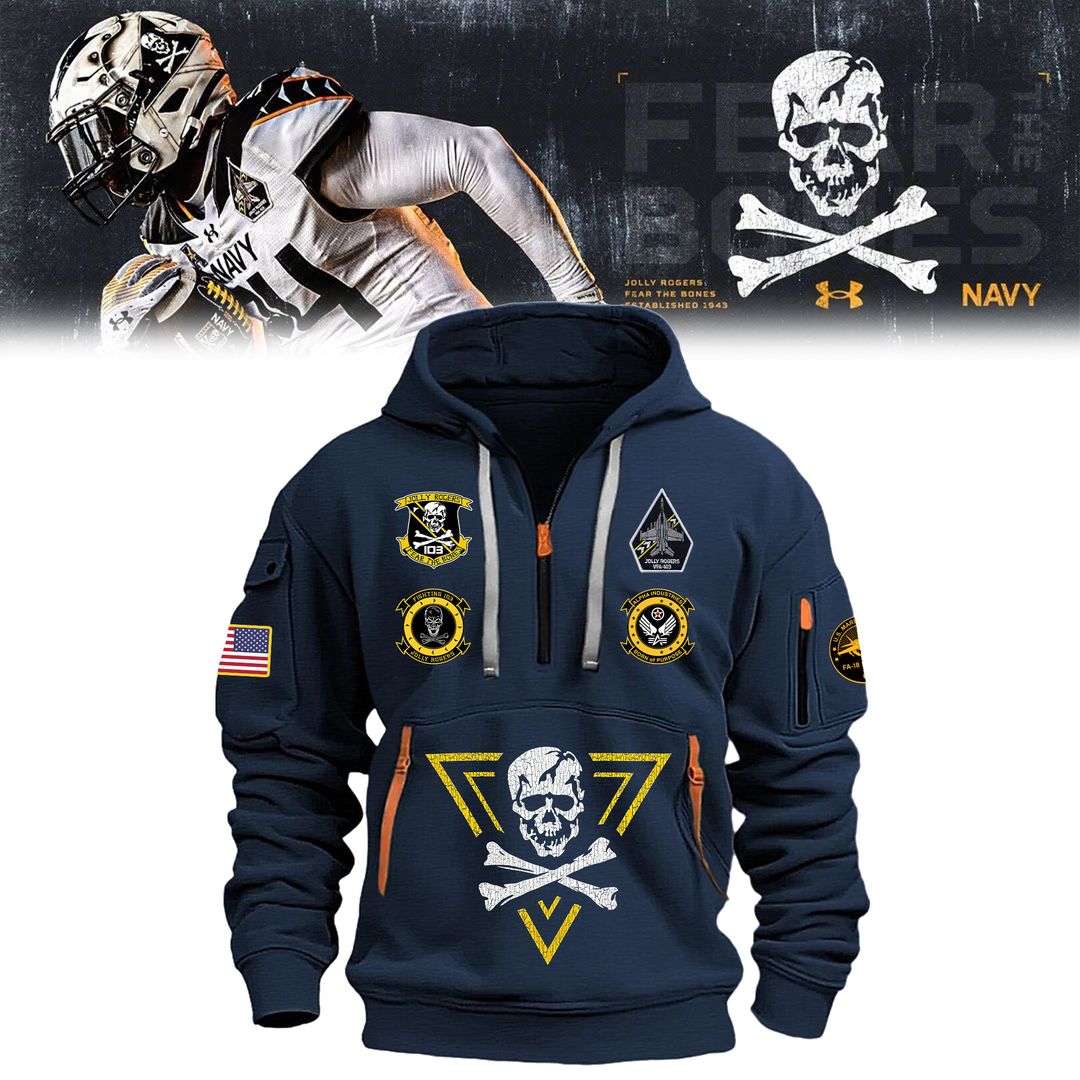 Navy Football 2024 Navy New Hoodie - Famjoys Navy Football 2024 Navy New Hoodie - Famjoys