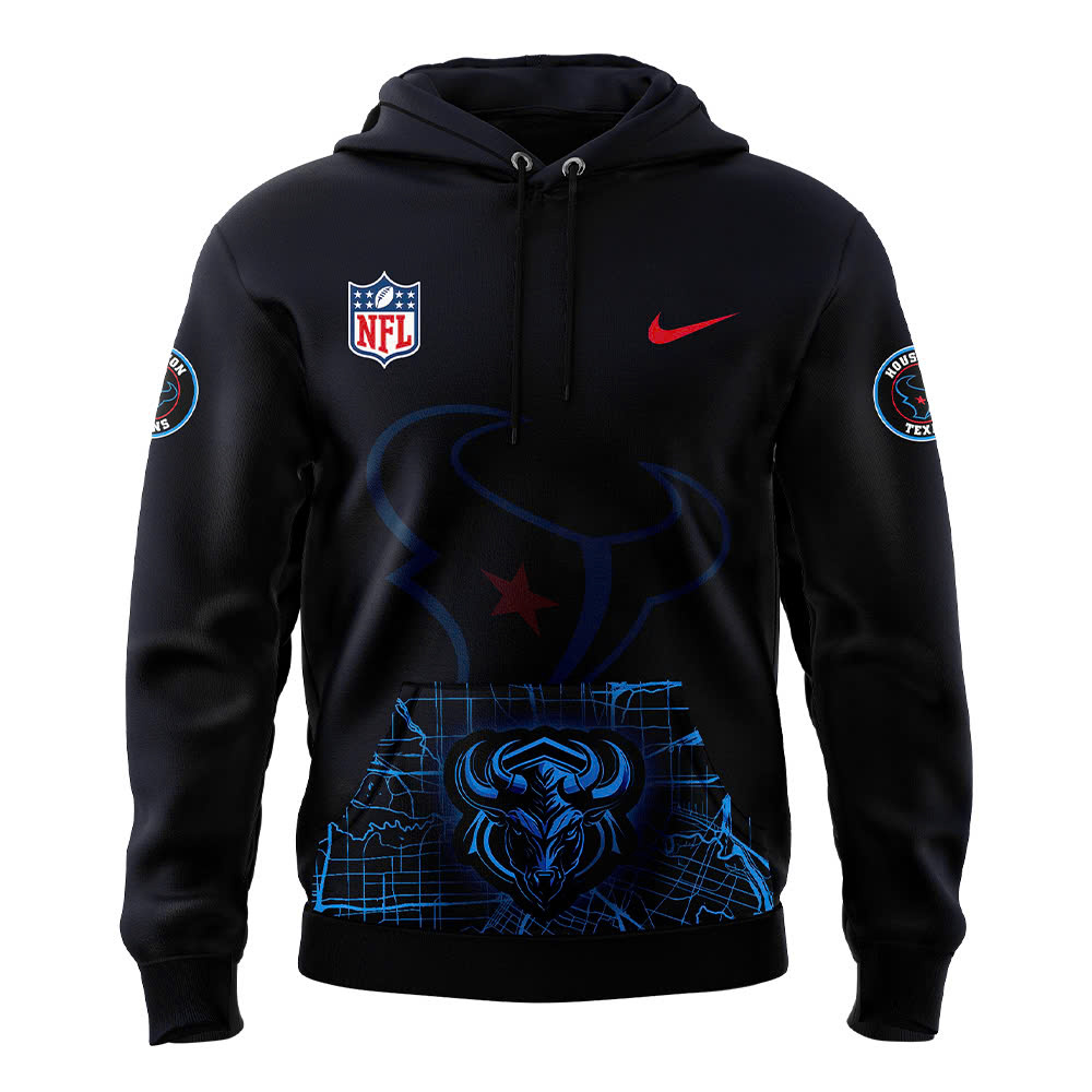 Navy Houston Texans Pullover Hoodie - Famjoys Navy Houston Texans Pullover Hoodie - Famjoys