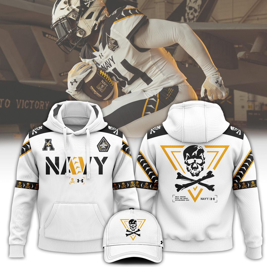 Navy Midshipmen 2024 Jolly Rogers Hoodie Edtions - Famjoys Navy Midshipmen 2024 Jolly Rogers Hoodie Edtions - Famjoys