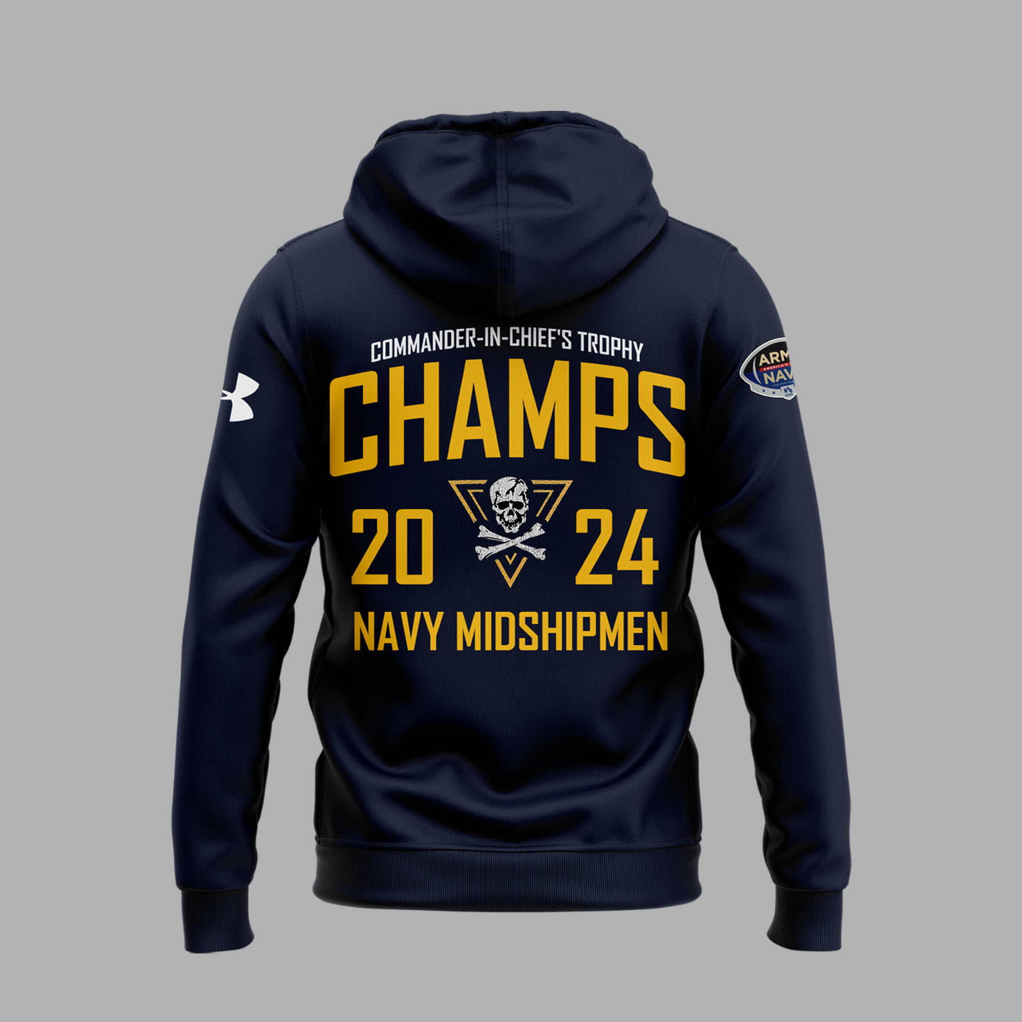 Navy Midshipmen C.I.C Trophy Champions Hoodie - Famjoys Navy Midshipmen C.I.C Trophy Champions Hoodie - Famjoys