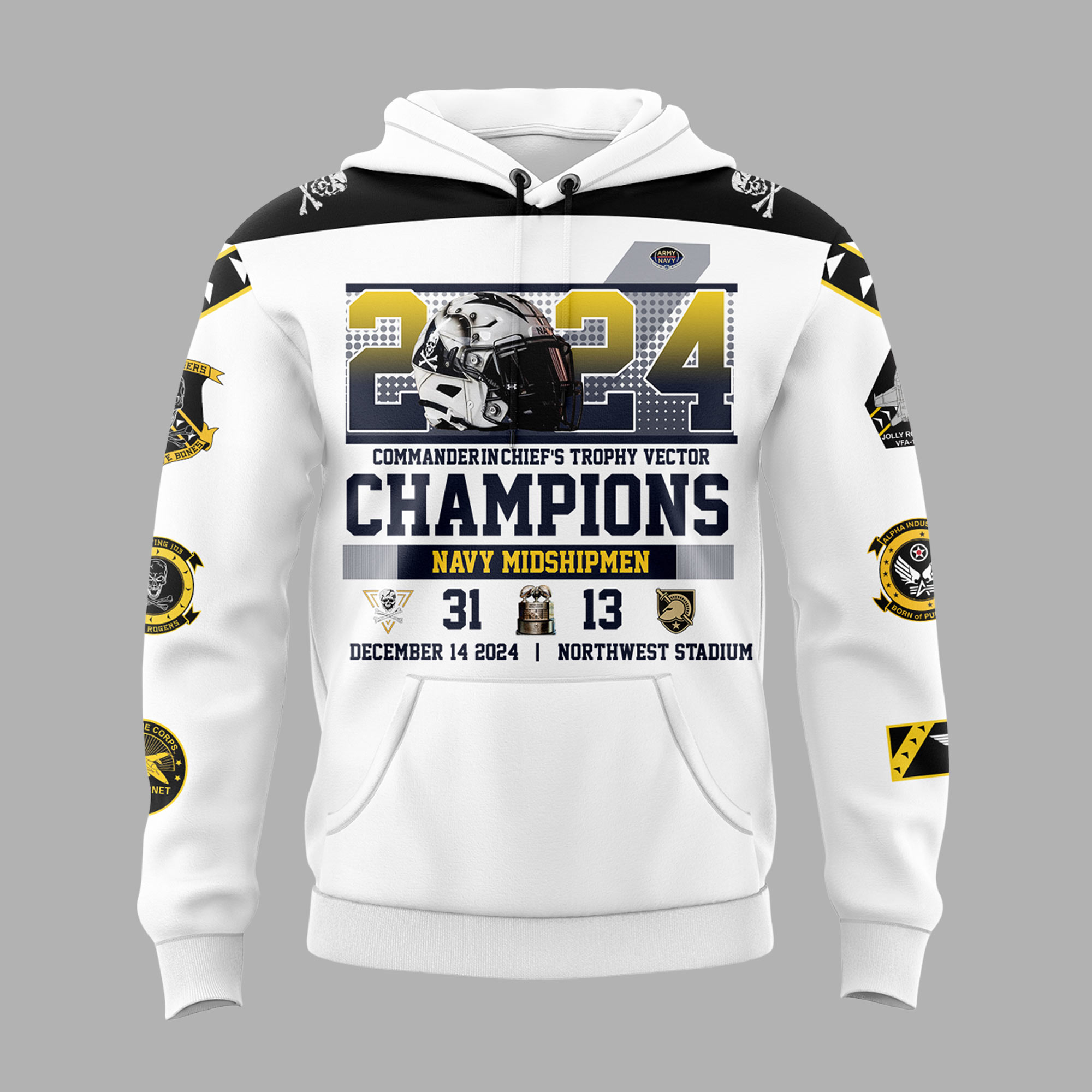 Navy Midshipmen CIC Trophy Champions Hoodie 2024 - Famjoys Navy Midshipmen CIC Trophy Champions Hoodie 2024 - Famjoys