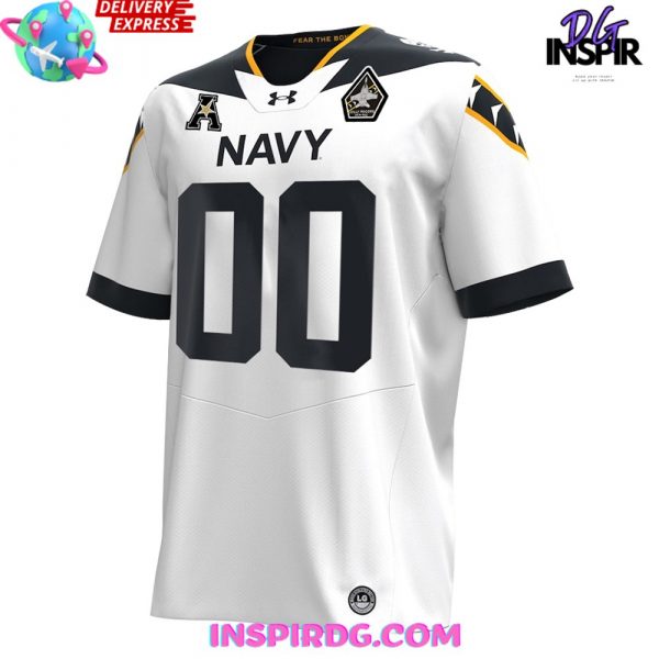 Navy Midshipmen Fear The Bold Football Jersey - Famjoys Navy Midshipmen Fear The Bold Football Jersey - Famjoys