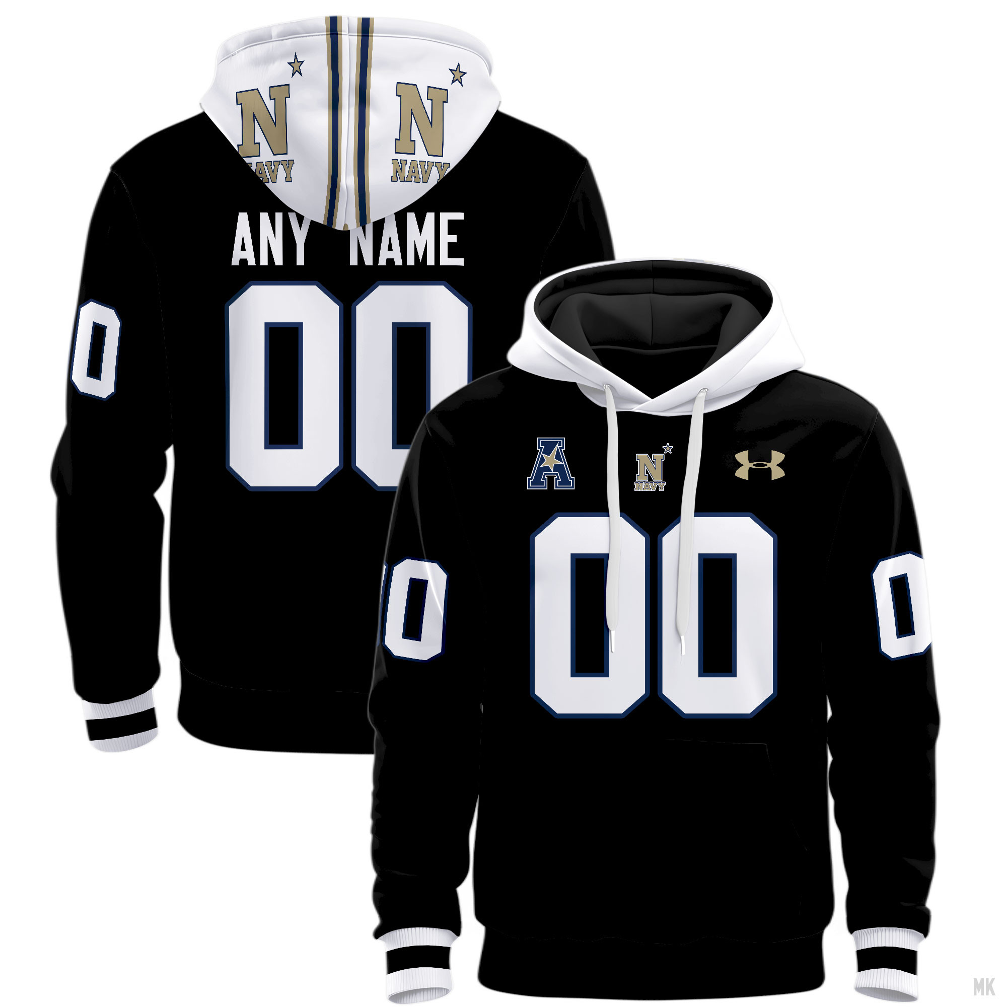 Navy Midshipmen Football Hoodie - Famjoys Navy Midshipmen Football Hoodie - Famjoys