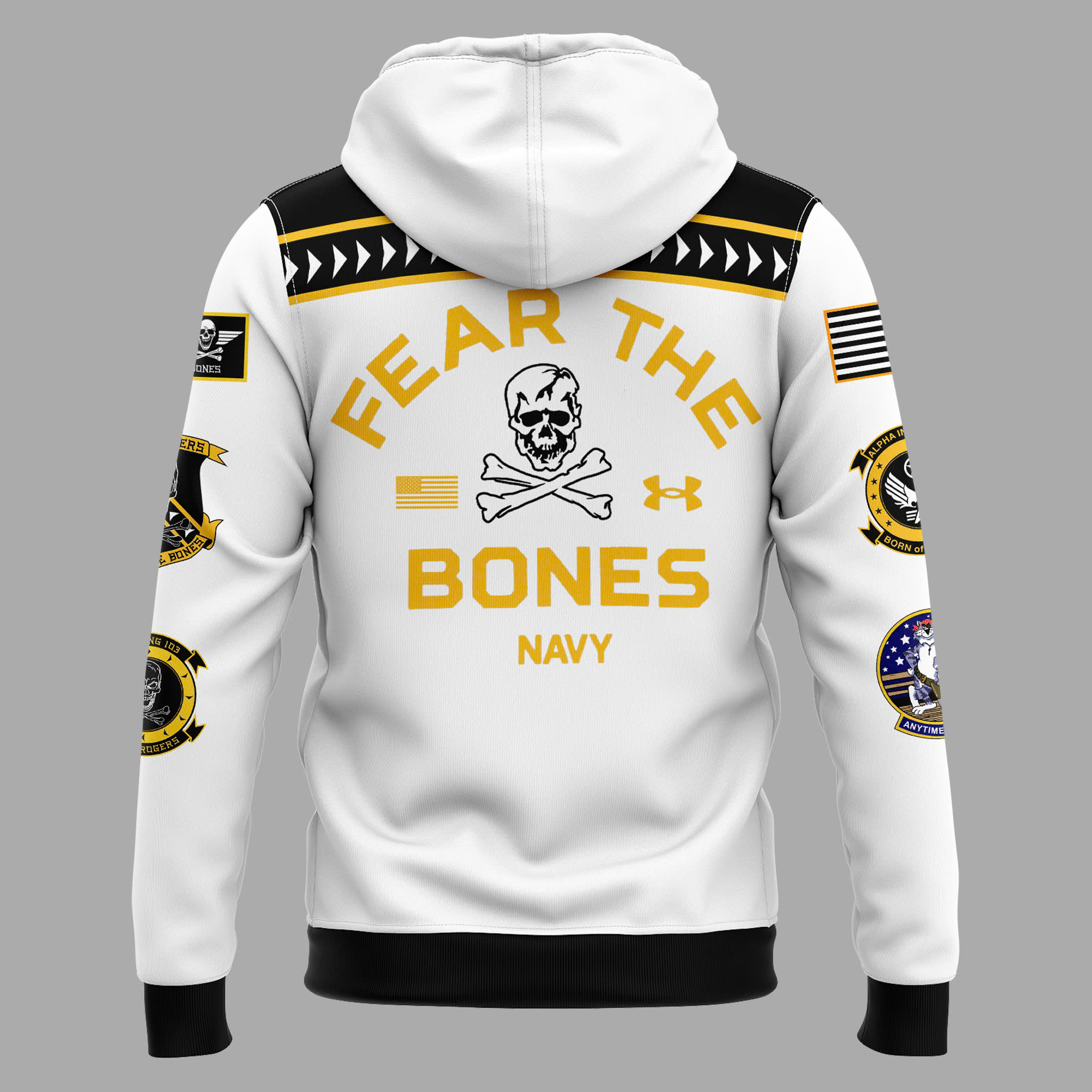 Navy Midshipmen football Jolly Rogers Hoodie - Famjoys Navy Midshipmen football Jolly Rogers Hoodie - Famjoys