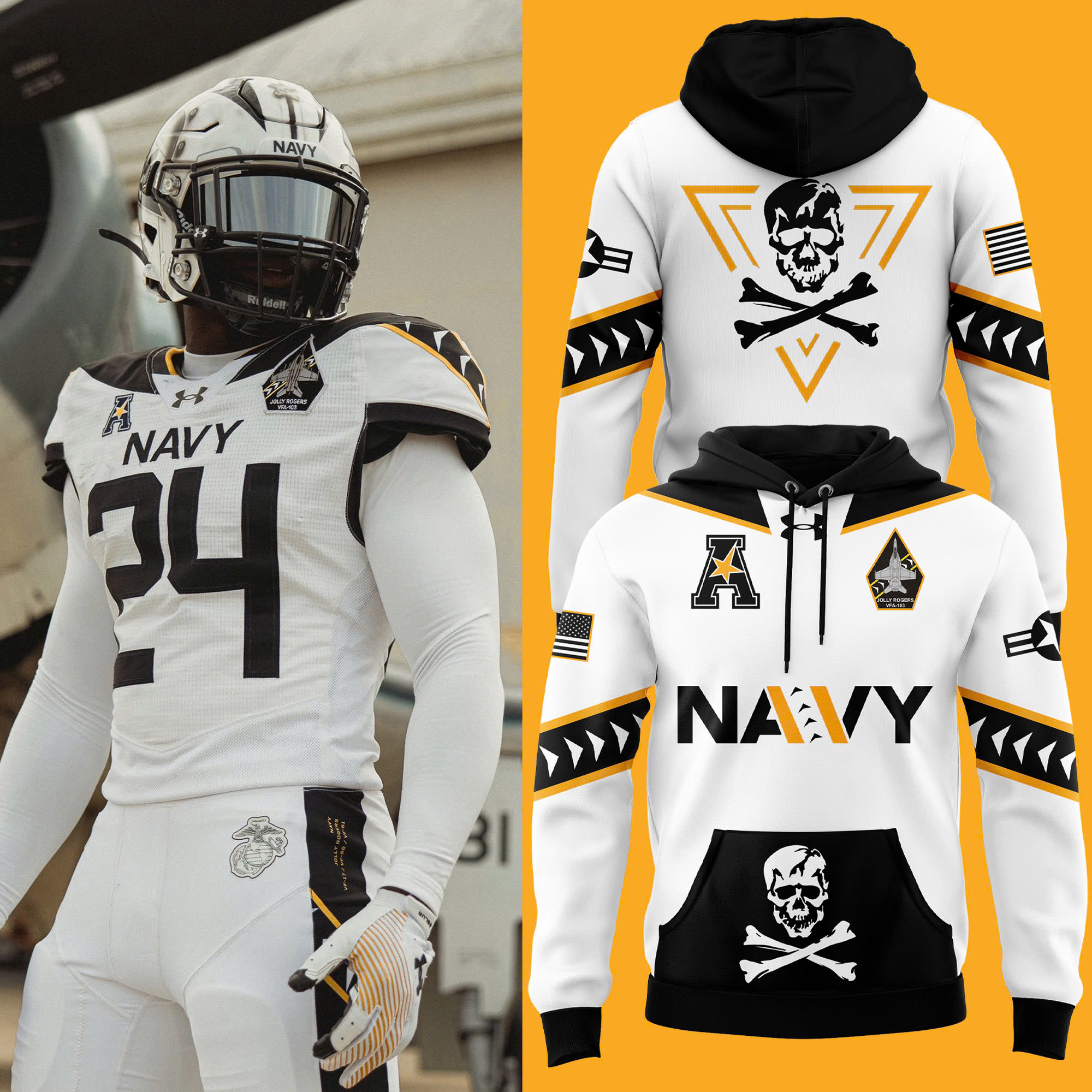 Navy Midshipmen football New Hoodie - Famjoys Navy Midshipmen football New Hoodie - Famjoys