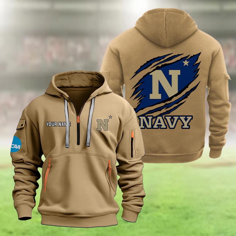 Navy Midshipmen Heavy Hoodie - Famjoys Navy Midshipmen Heavy Hoodie - Famjoys