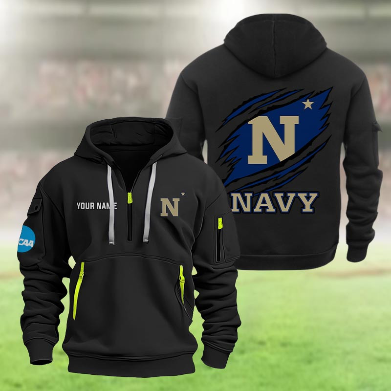 Navy Midshipmen Heavy Hoodie - Famjoys Navy Midshipmen Heavy Hoodie - Famjoys