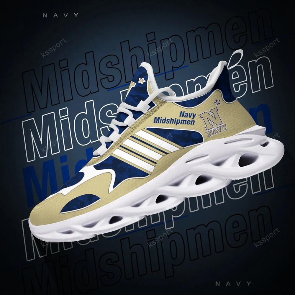 Navy Midshipmen Max Soul Clunky, Camo Running Sneakers For Fan Ever - Famjoys Navy Midshipmen Max Soul Clunky, Camo Running Sneakers For Fan Ever - Famjoys