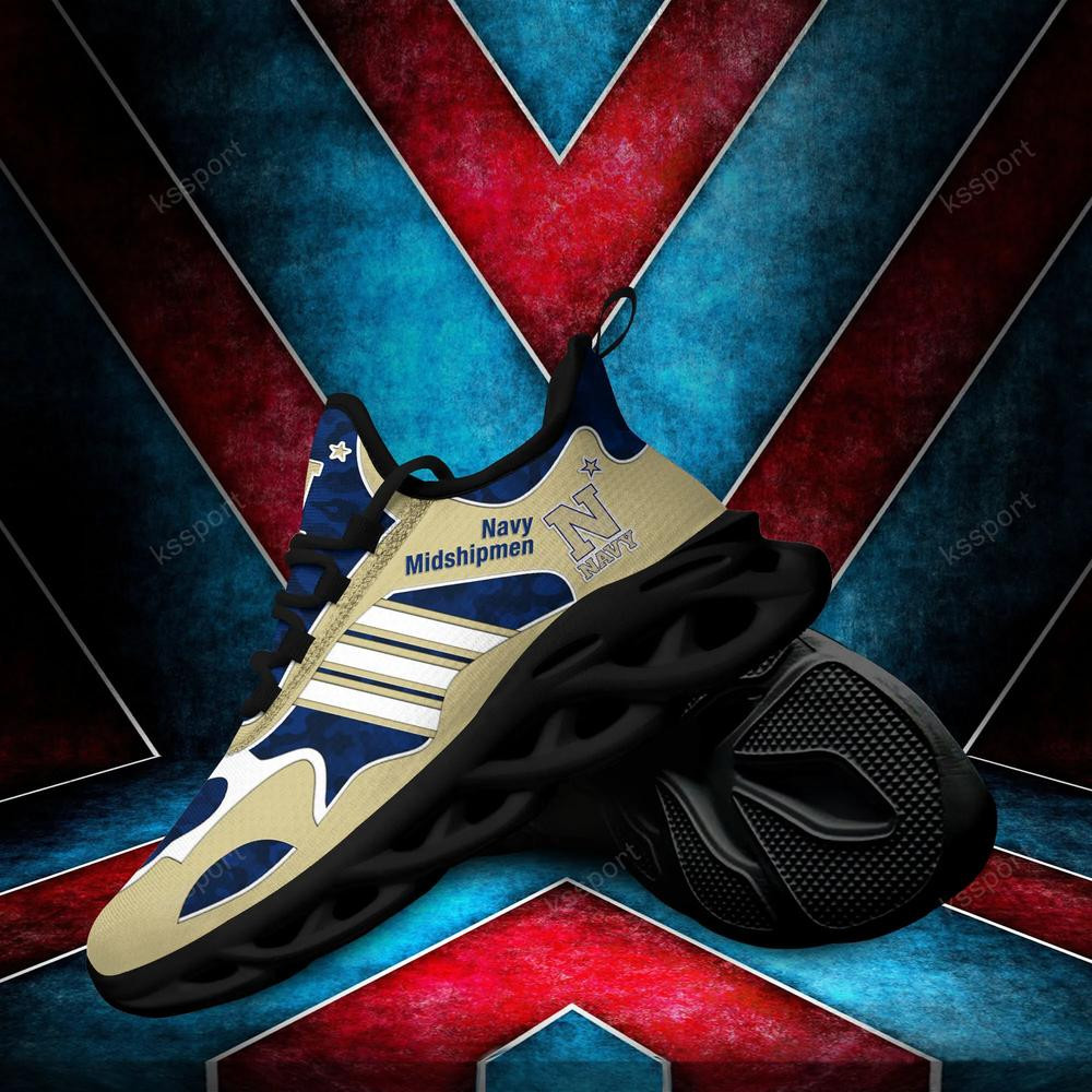 Navy Midshipmen Max Soul Clunky, Camo Running Sneakers For Fan Ever - Famjoys Navy Midshipmen Max Soul Clunky, Camo Running Sneakers For Fan Ever - Famjoys