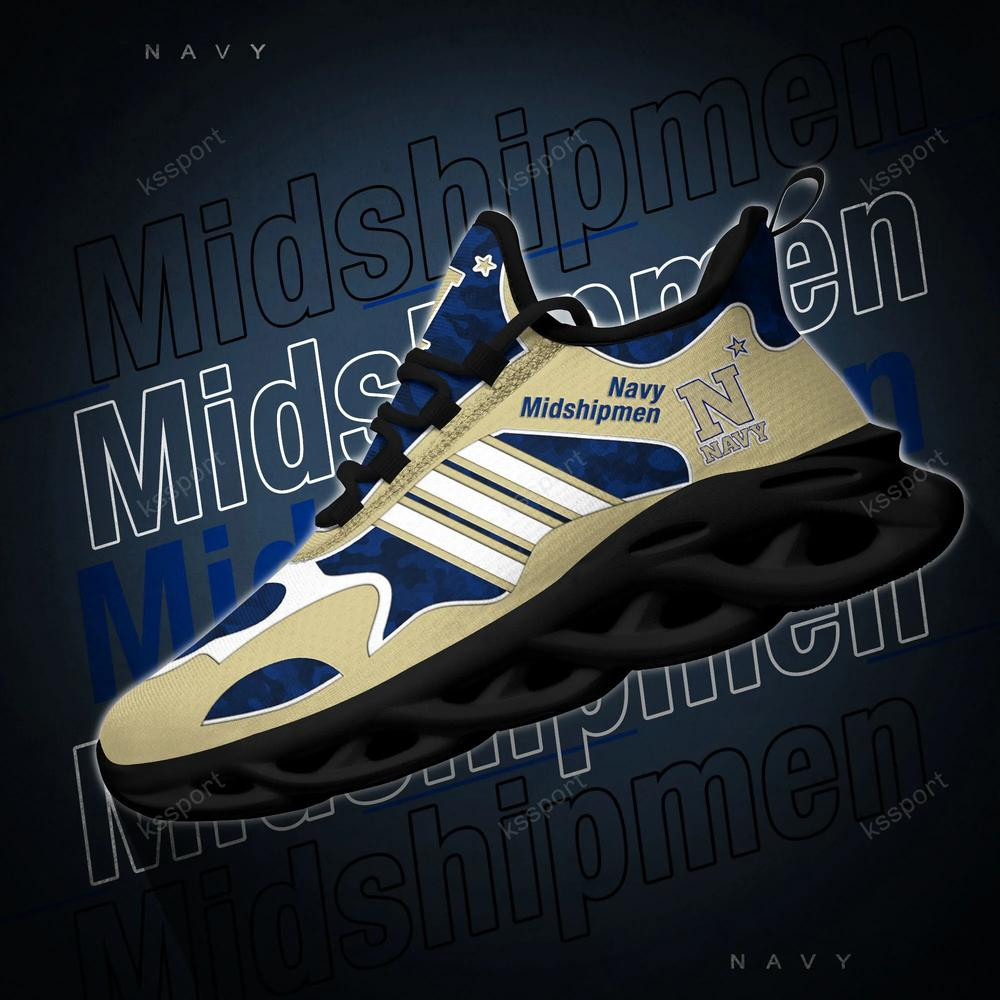 Navy Midshipmen Max Soul Clunky, Camo Running Sneakers For Fan Ever - Famjoys Navy Midshipmen Max Soul Clunky, Camo Running Sneakers For Fan Ever - Famjoys