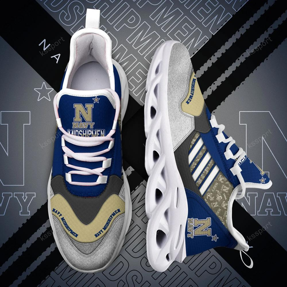 Navy Midshipmen Max Soul Clunky, Running Sneakers - Famjoys Navy Midshipmen Max Soul Clunky, Running Sneakers - Famjoys
