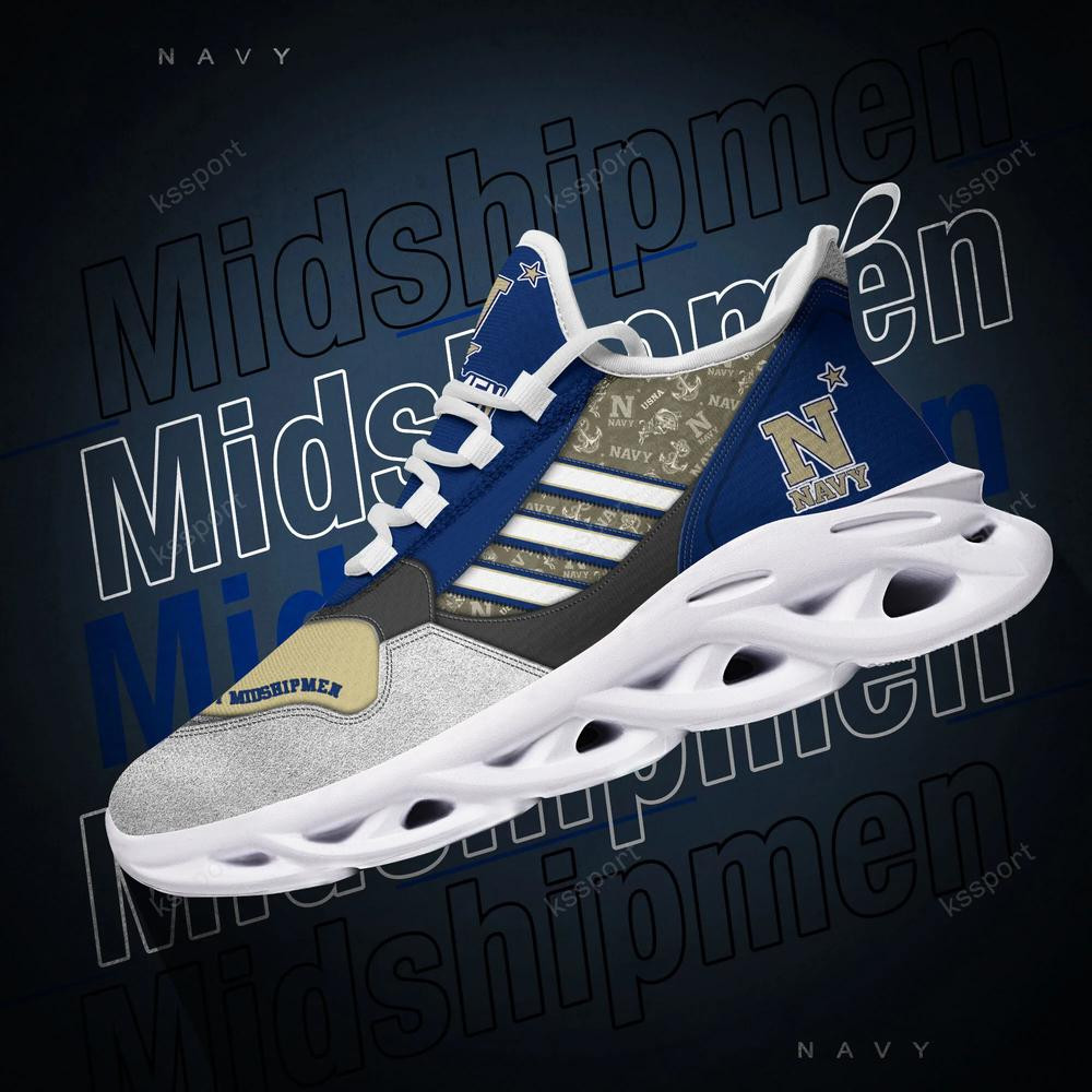Navy Midshipmen Max Soul Clunky, Running Sneakers - Famjoys Navy Midshipmen Max Soul Clunky, Running Sneakers - Famjoys