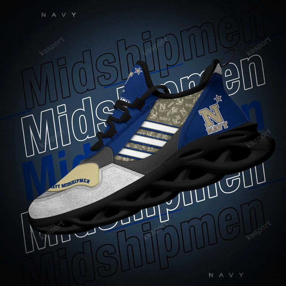 Navy Midshipmen Max Soul Clunky, Running Sneakers - Famjoys Navy Midshipmen Max Soul Clunky, Running Sneakers - Famjoys