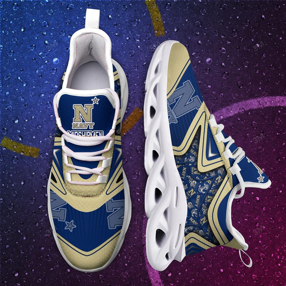 Navy Midshipmen Max Soul Clunky Shoes - Famjoys Navy Midshipmen Max Soul Clunky Shoes - Famjoys