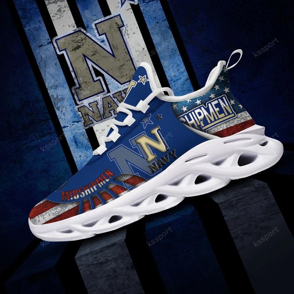 Navy Midshipmen Max Soul Clunky Shoes - Famjoys Navy Midshipmen Max Soul Clunky Shoes - Famjoys