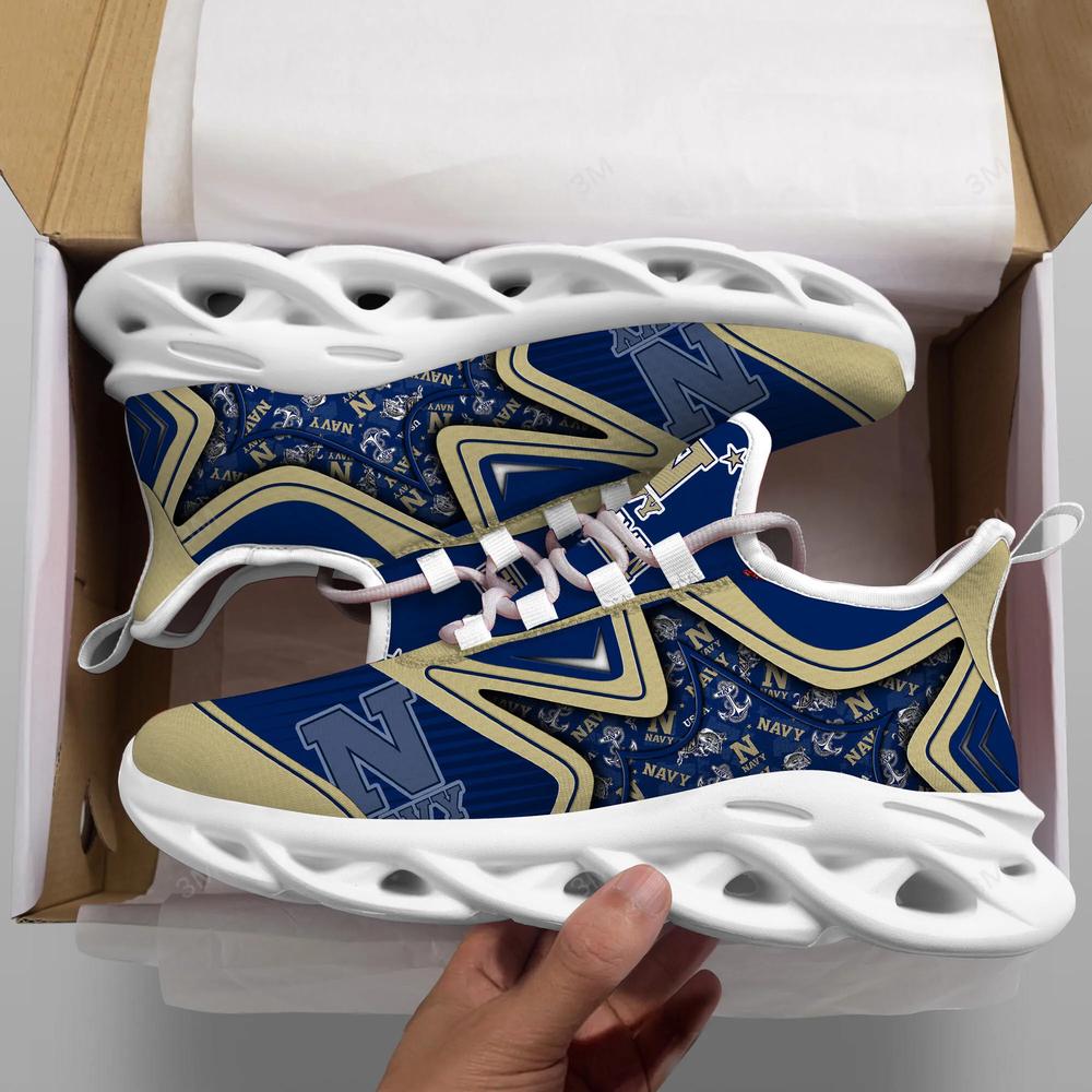 Navy Midshipmen Max Soul Clunky Shoes - Famjoys Navy Midshipmen Max Soul Clunky Shoes - Famjoys