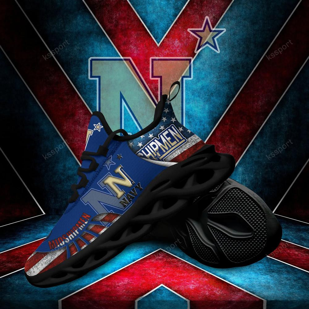 Navy Midshipmen Max Soul Clunky Shoes - Famjoys Navy Midshipmen Max Soul Clunky Shoes - Famjoys