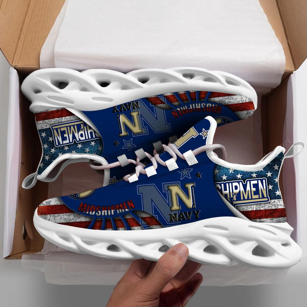 Navy Midshipmen Max Soul Clunky Shoes - Famjoys Navy Midshipmen Max Soul Clunky Shoes - Famjoys