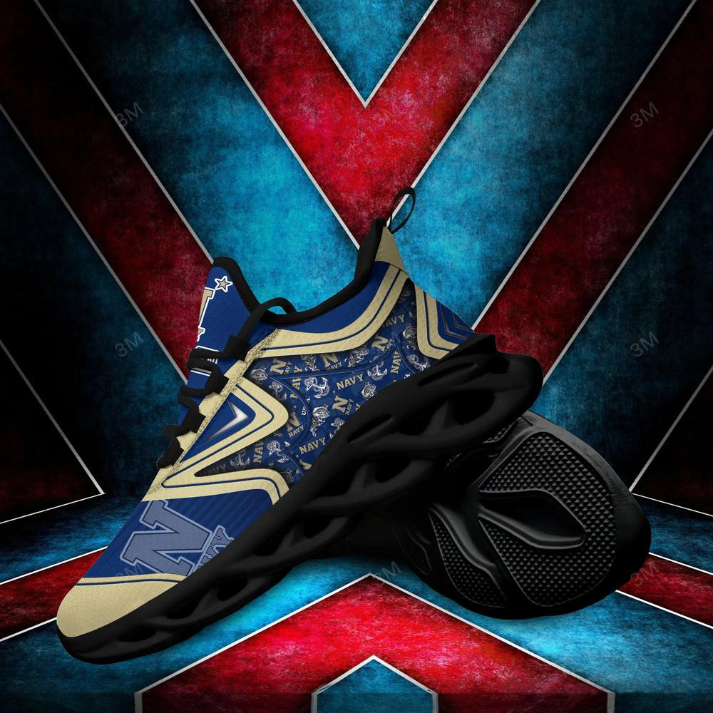 Navy Midshipmen Max Soul Clunky Shoes - Famjoys Navy Midshipmen Max Soul Clunky Shoes - Famjoys