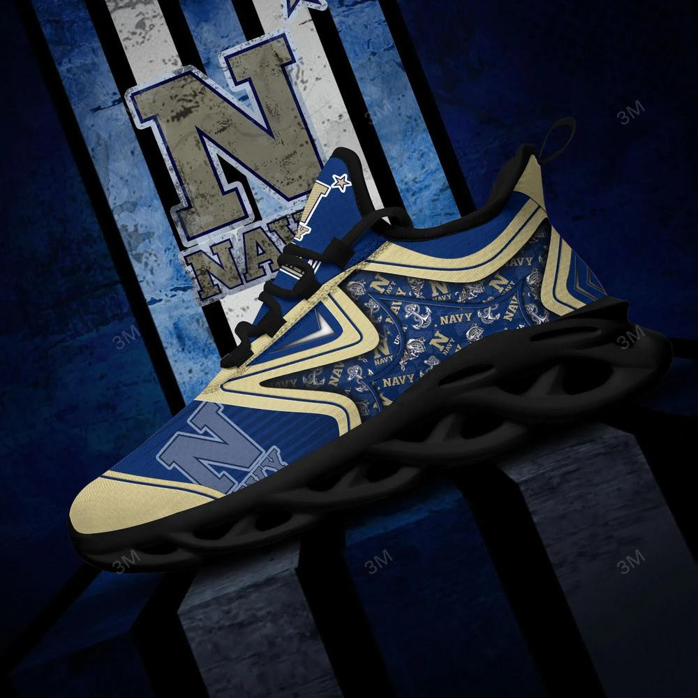 Navy Midshipmen Max Soul Clunky Shoes - Famjoys Navy Midshipmen Max Soul Clunky Shoes - Famjoys