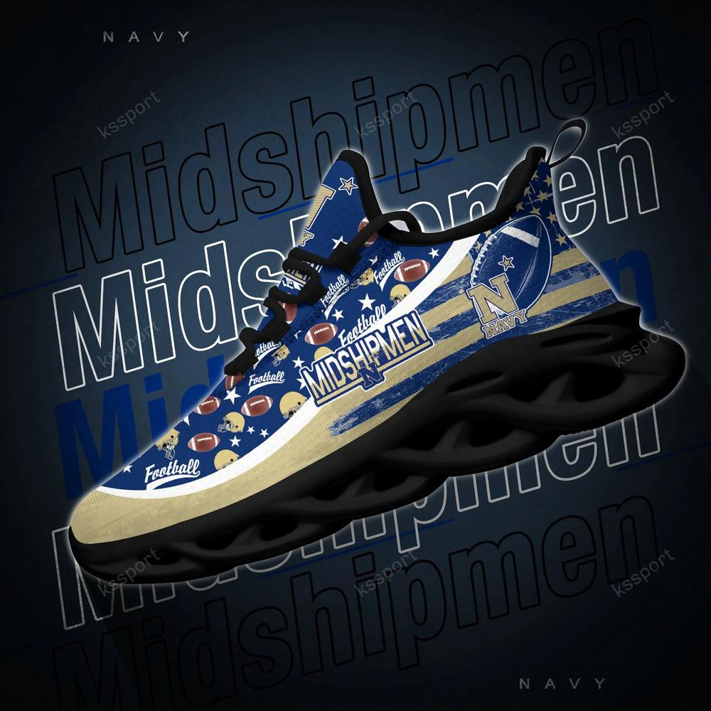 Navy Midshipmen Max Soul Clunky Sneakers - Famjoys Navy Midshipmen Max Soul Clunky Sneakers - Famjoys