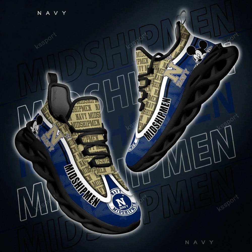 Navy Midshipmen Max Soul Clunky Sneakers - Famjoys Navy Midshipmen Max Soul Clunky Sneakers - Famjoys